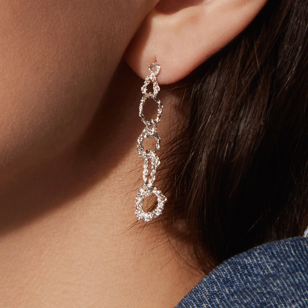 Assembly Earrings - Sterling Silver