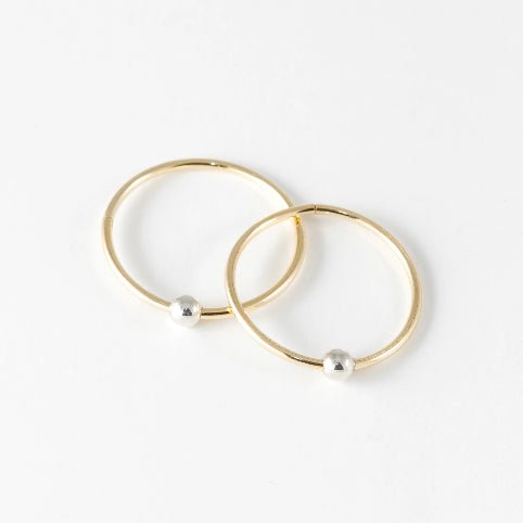 20mm Sleepers Hoops Earrings – 10k Yellow Gold – Large - Camillette