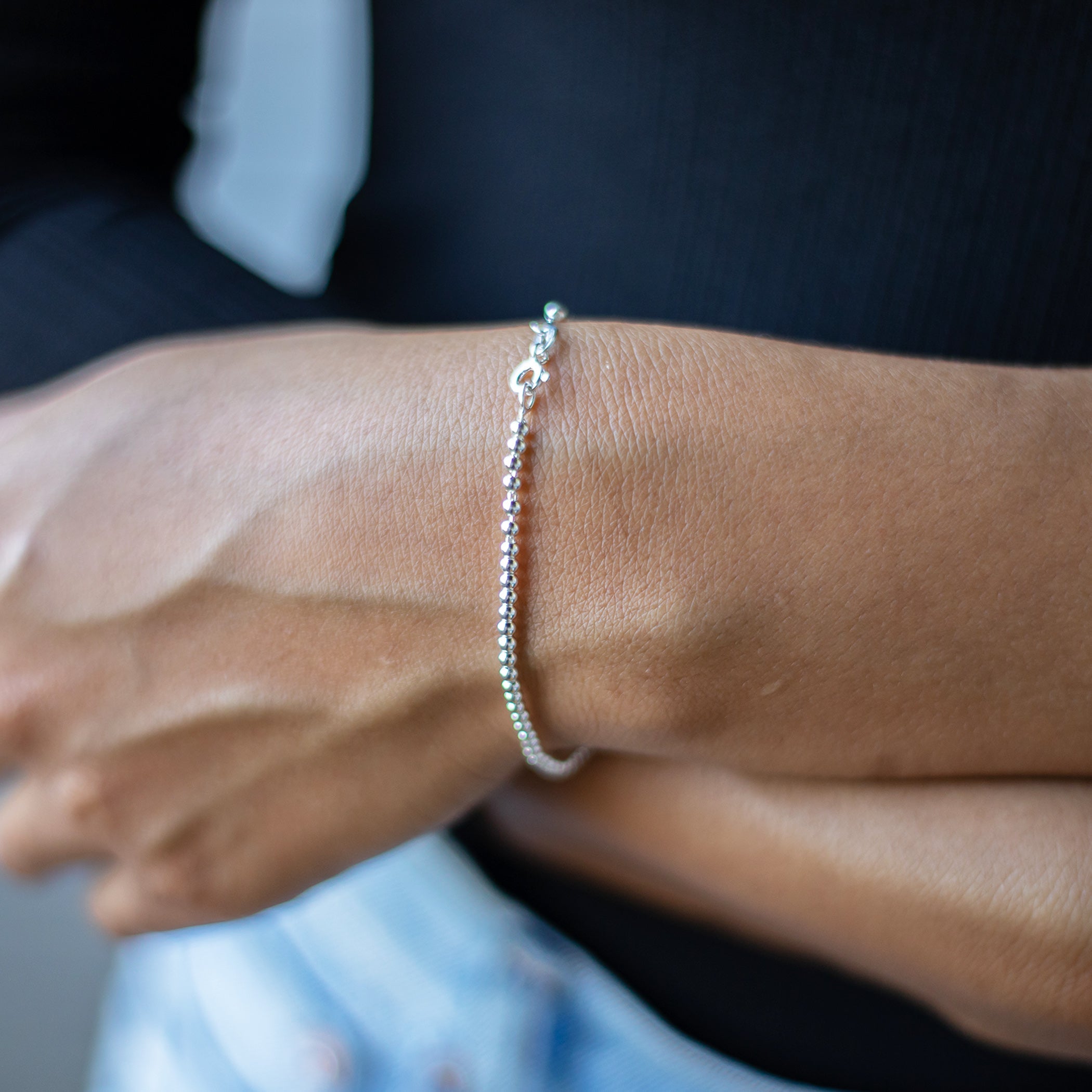 Bead Bracelet - Sterling Silver - Camillette