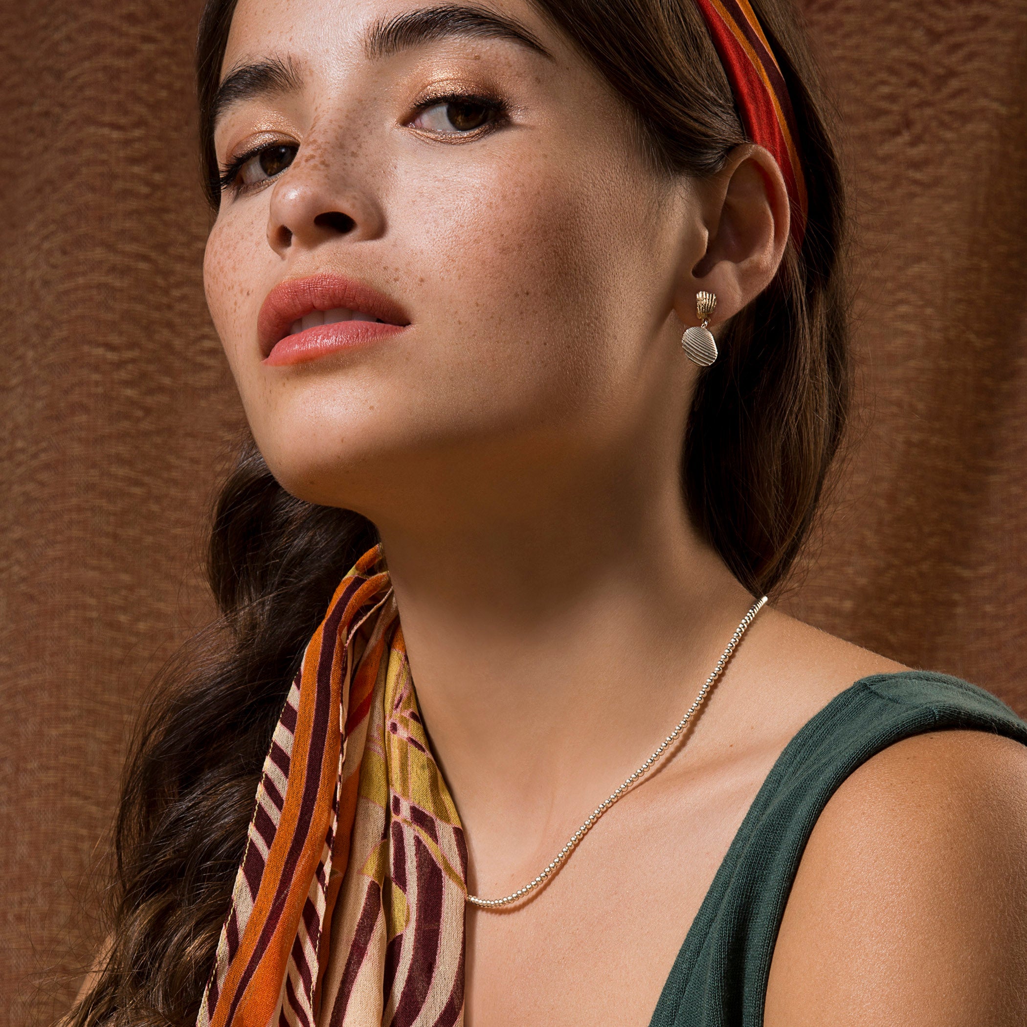 Bead Necklace - Sterling Silver - Camillette