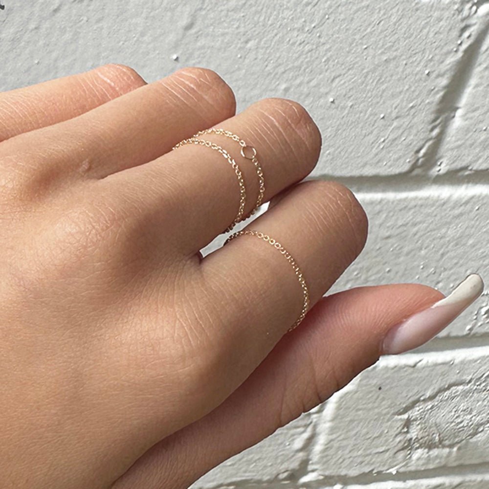 Chain Ring - 10k Yellow Gold - Camillette