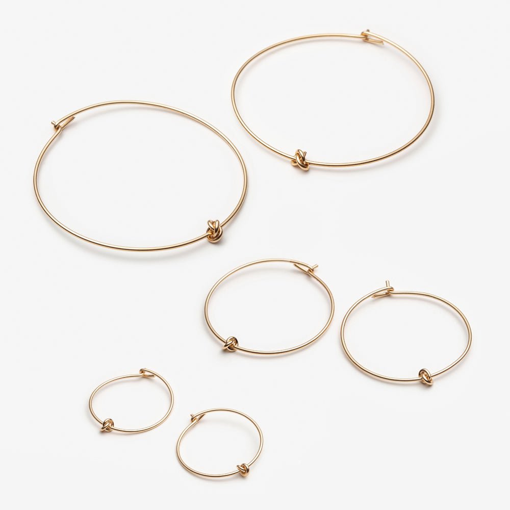 Hoop Earrings Prelude – Gold Filled – Large - Camillette