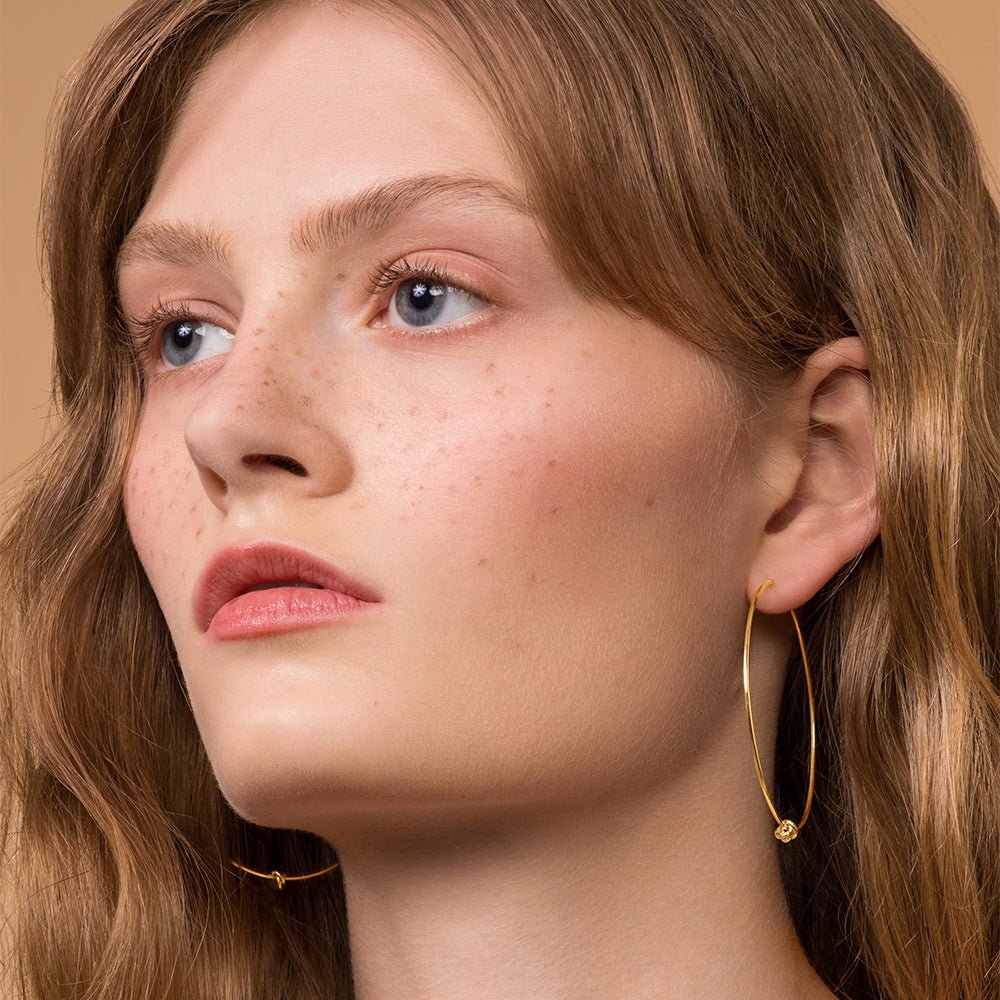 Hoop Earrings Prelude – Gold Filled – Large - Camillette