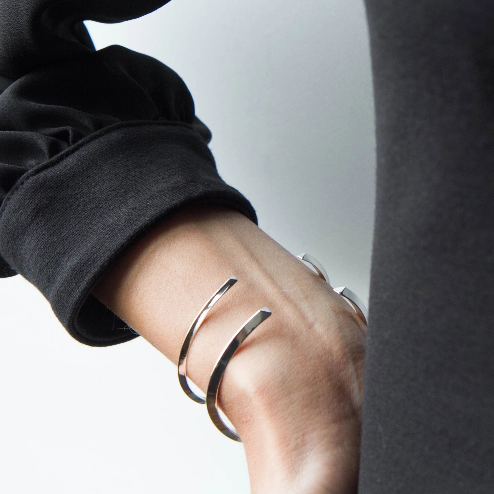 Open Bracelet – Sterling Silver - Camillette