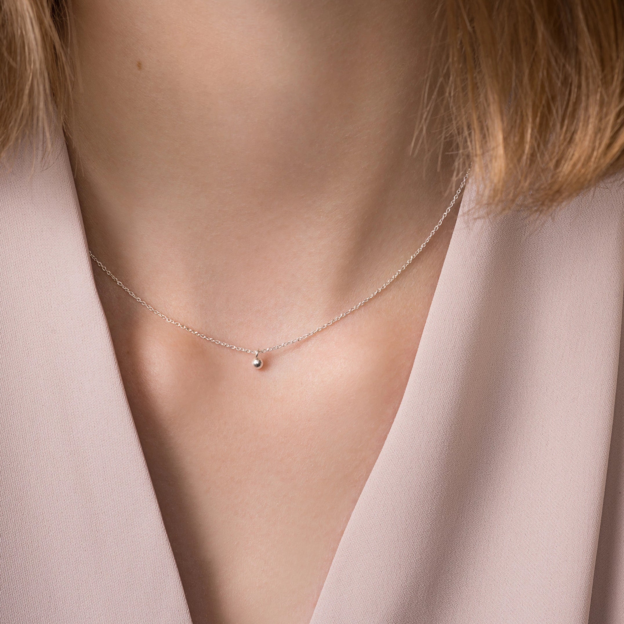 Orb Necklace – Sterling Silver - Camillette