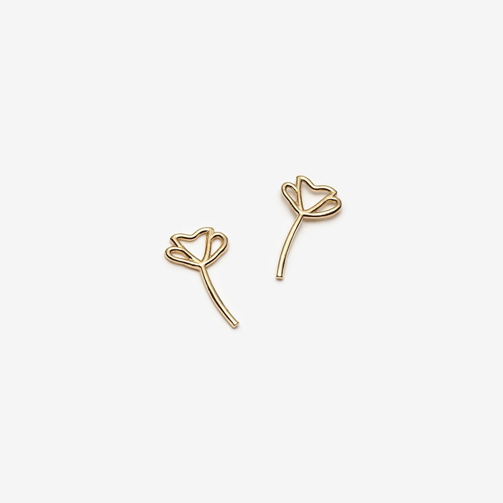 Poppy Earrings - Gold - Camillette