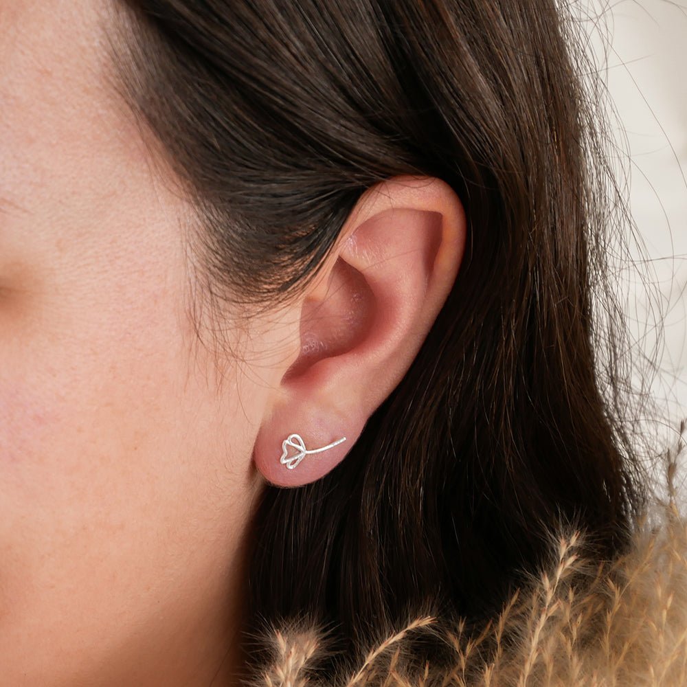 Poppy Earrings - Silver - Camillette