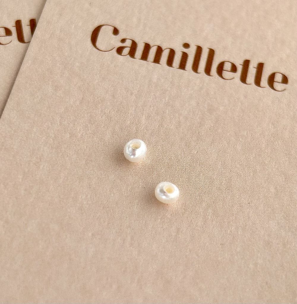 Replacement Freshwater Pearl for Sleeper Earrings Sizes 12mm, 15mm and 20mm - Camillette