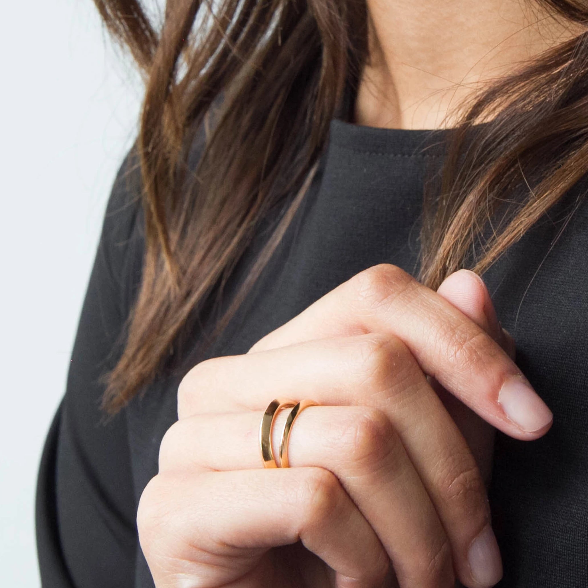 Thin Ring - Sterling Silver or 14k Yellow Gold - Camillette