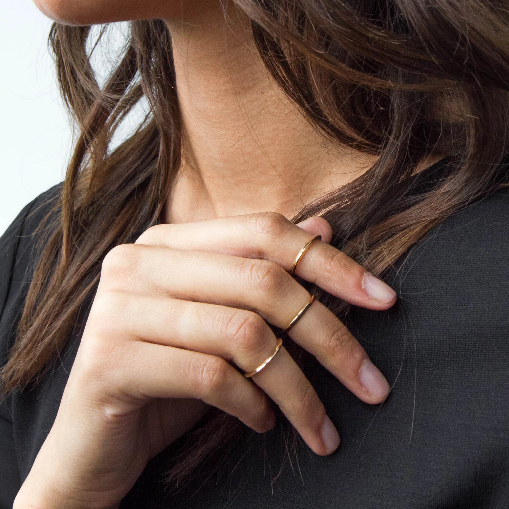 Thin Ring - Sterling Silver or 14k Yellow Gold - Camillette