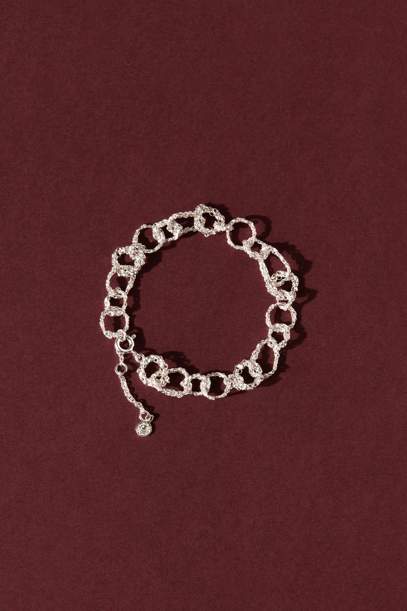 The assembly bracelet in sterling silver by Camillette Jewelry in Montreal