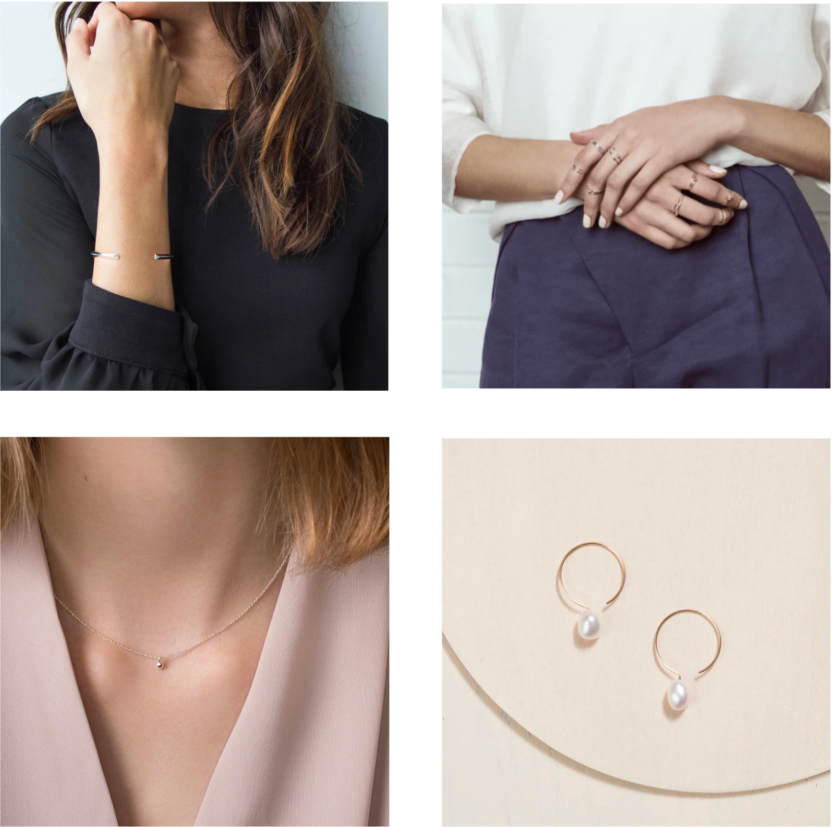 Selection of Camillette jewelry, Manufactured in Quebec Collection