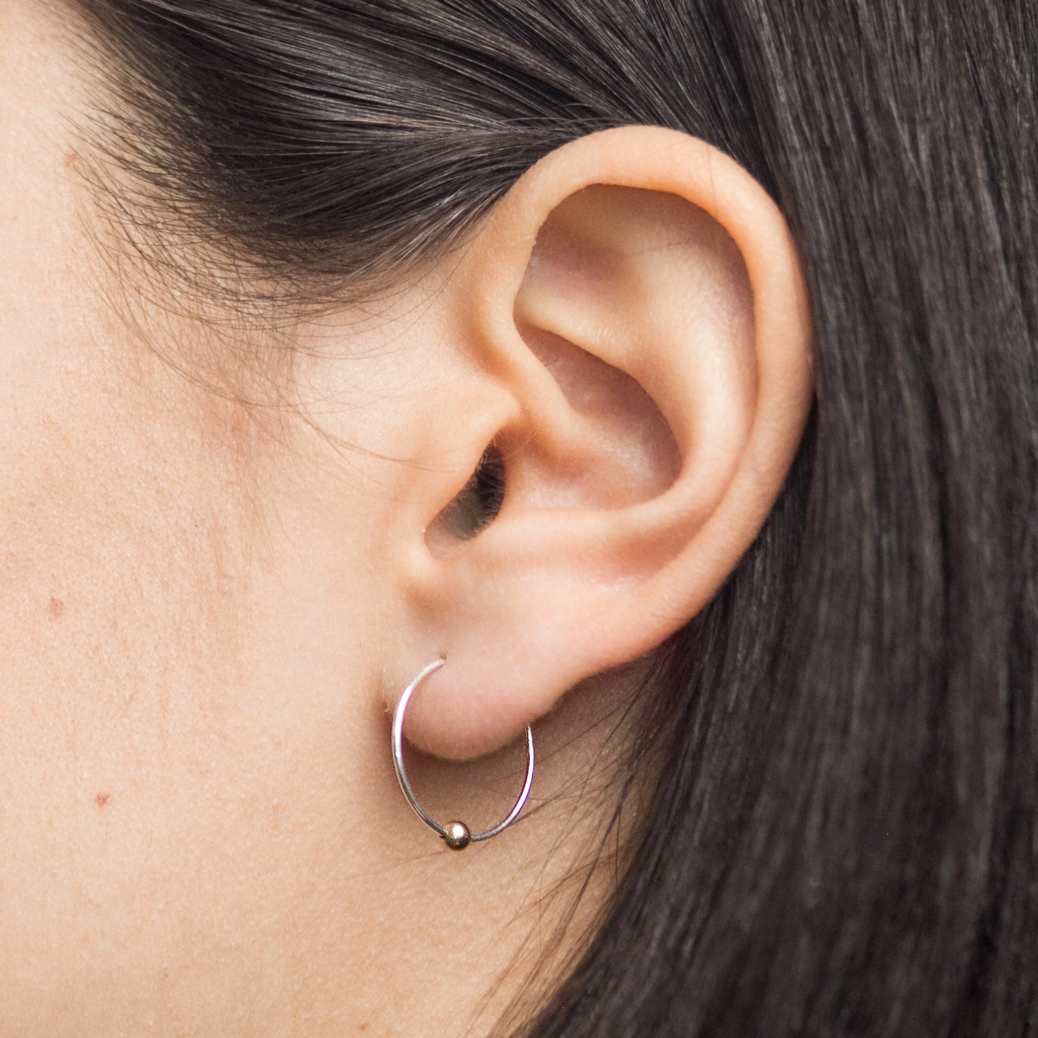 20mm Sleepers Hoops Earrings – Silver – Medium - Camillette