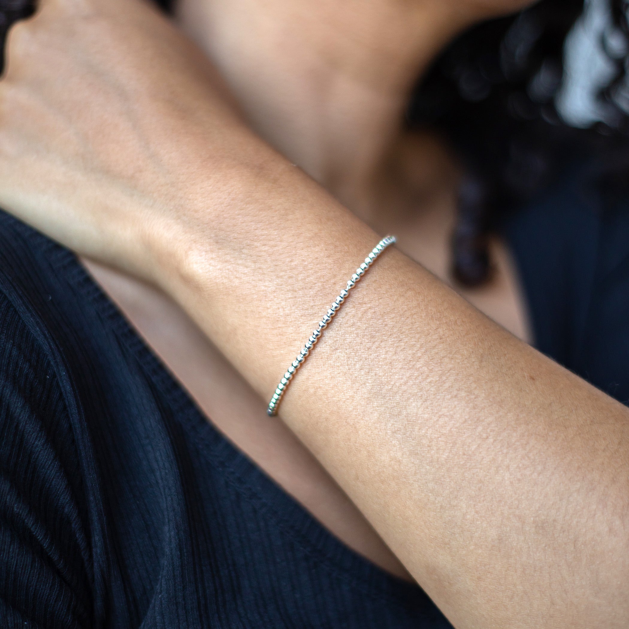 Bead Bracelet - Sterling Silver - Camillette