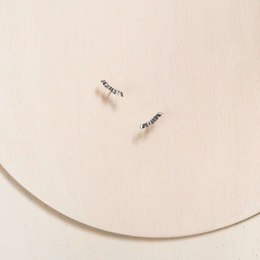 Folded Ribbon Stud Earrings - 14k Gold or Bronze - Camillette