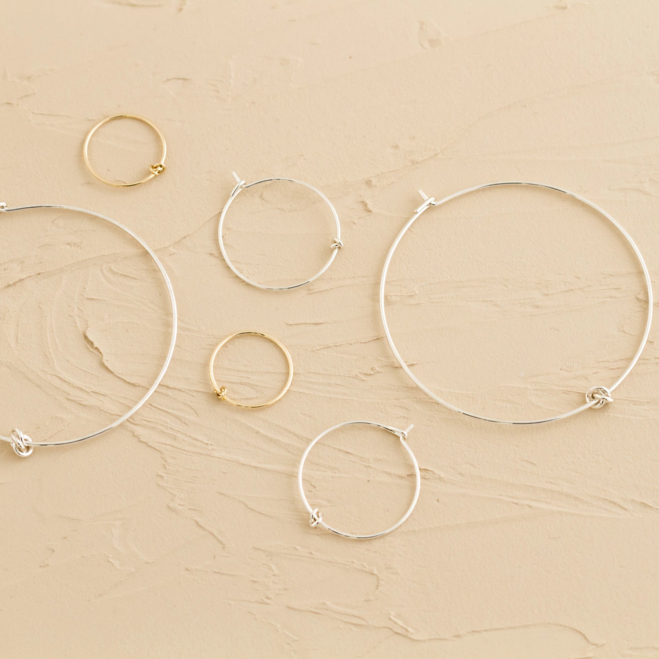 Hoops Earrings – Silver – Large - Camillette