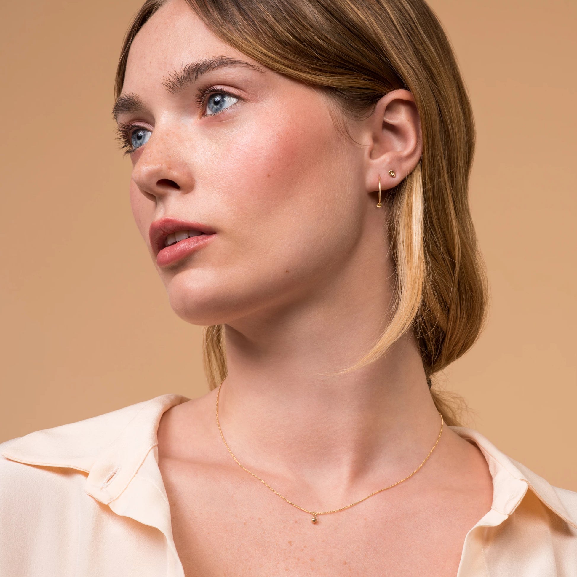 Knot Stud Earrings – 14k Yellow Gold - Camillette