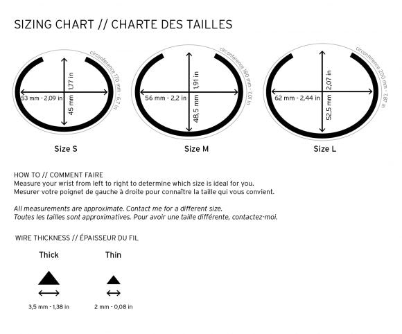 Open Bracelet – Sterling Silver - Camillette