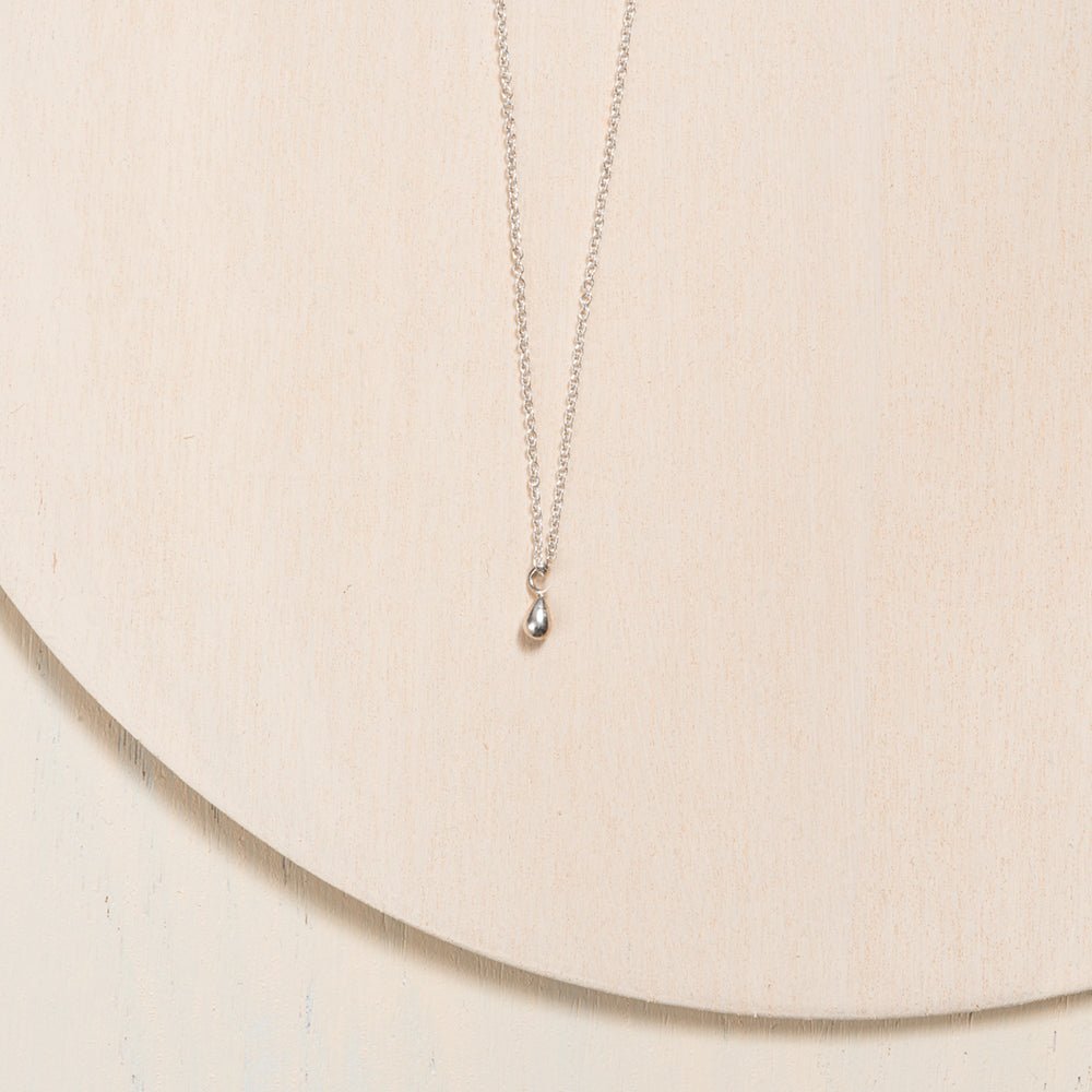 Small Drop Necklace - 10k & 14k Gold - Camillette