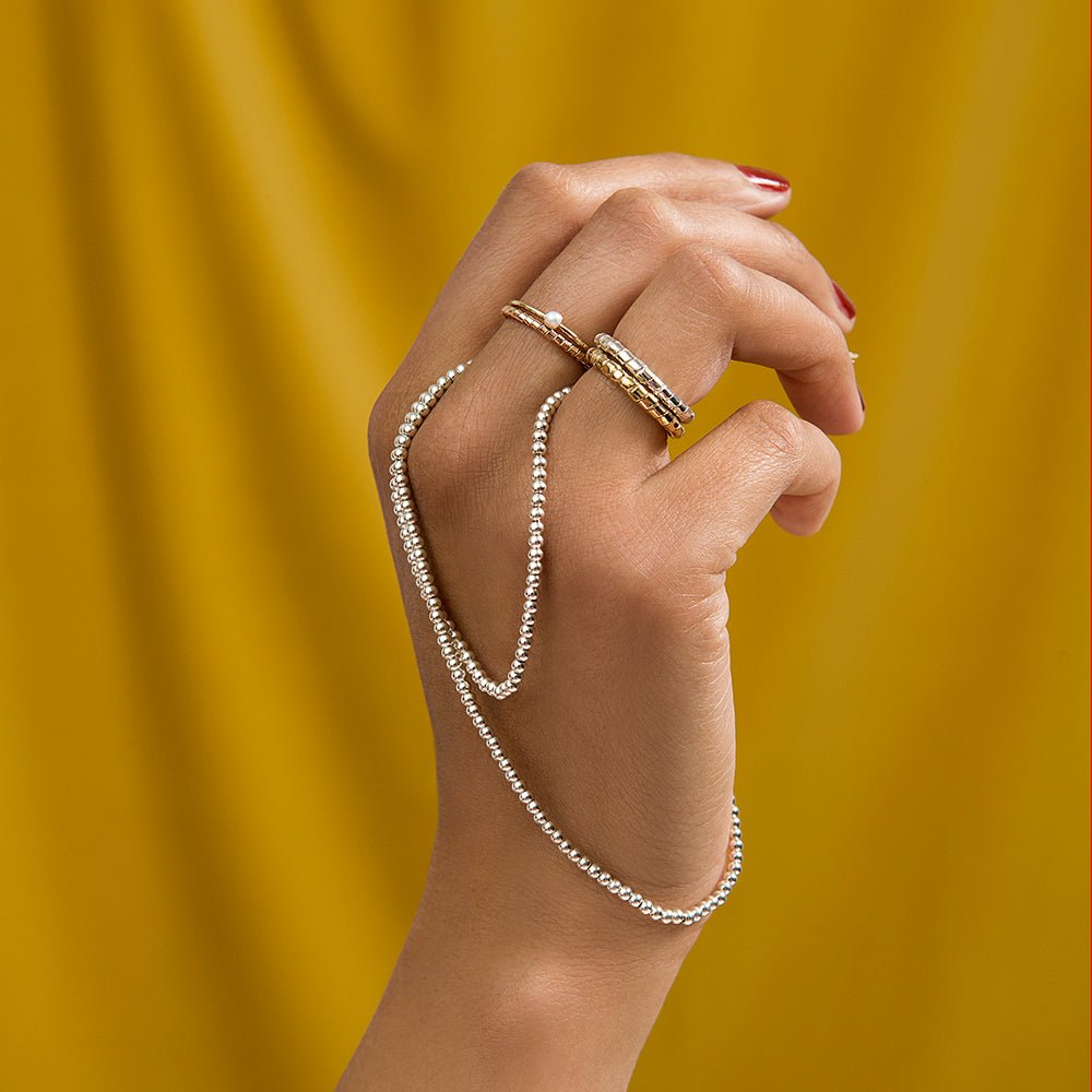 Thick Twist Ribbon Ring - 14k Gold - Camillette